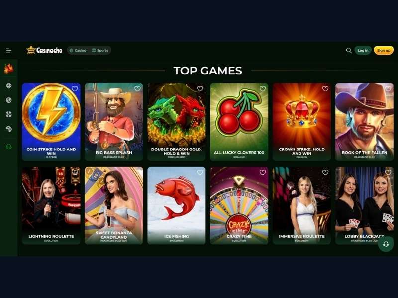 Megaways und Book Slots bei Casinacho Casino Nacho Casino für Deutschland — klassische Formate