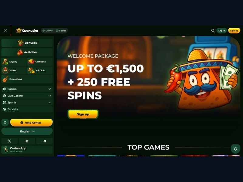 Bonussystem und Spielkatalog im Überblick bei Casinacho Casino Nacho Casino für Deutschland