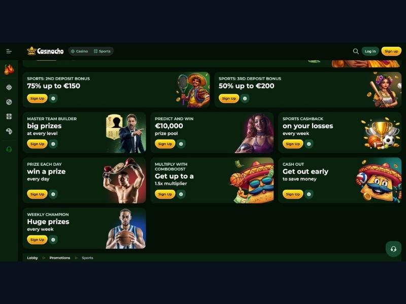 App-Einrichtung und Cashback mobil bei Casinacho Casino für Deutschland
